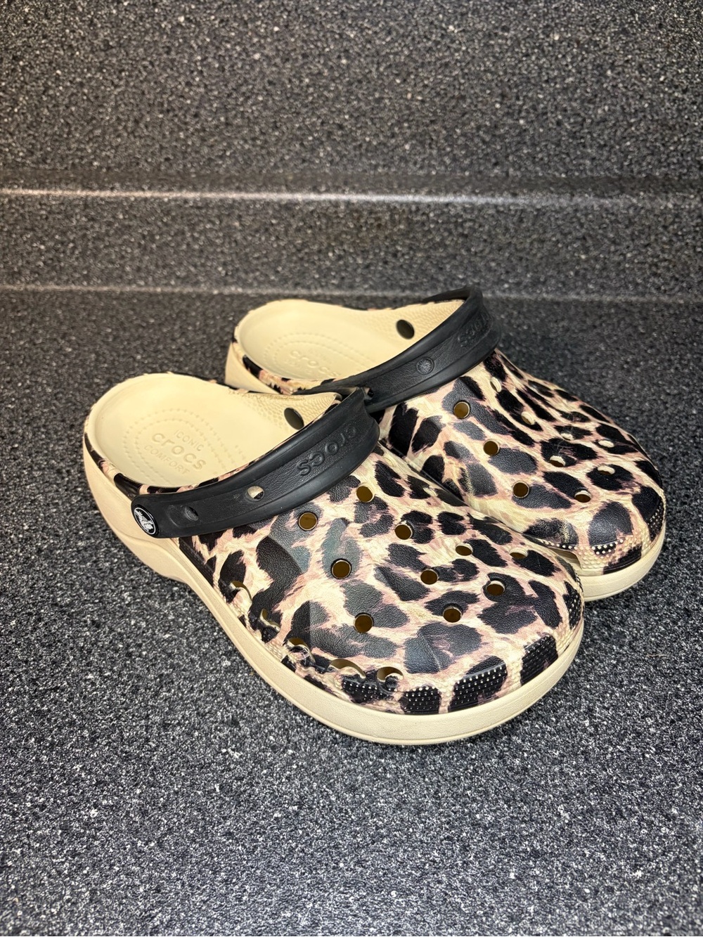 Women’s Platform CROCS Leopard Print